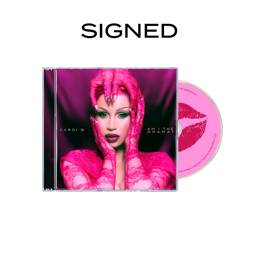 CARDI B - AM I THE DRAMA? Pretty and Petty (Alternate Cover #3 CD) AUTOGRAFIADO