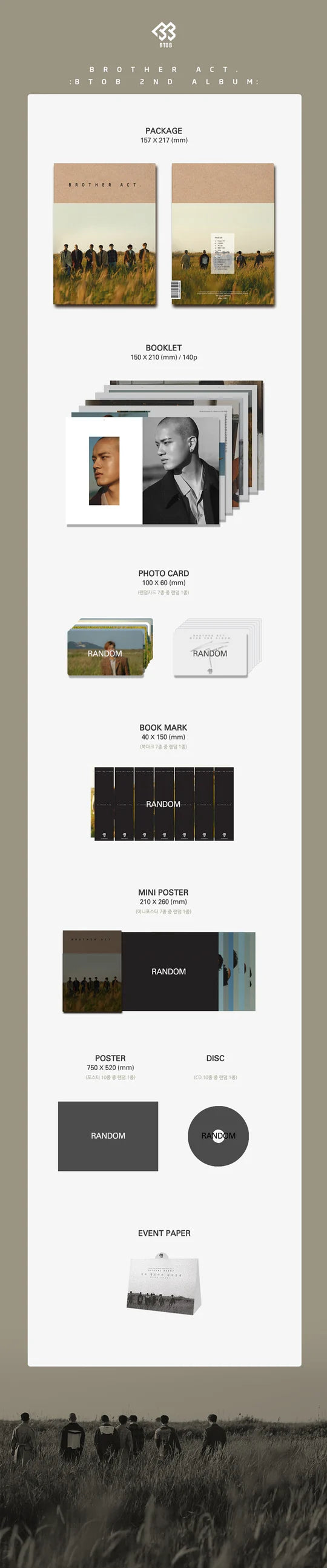 BTOB - BROTHER ACT. (2nd Album)
