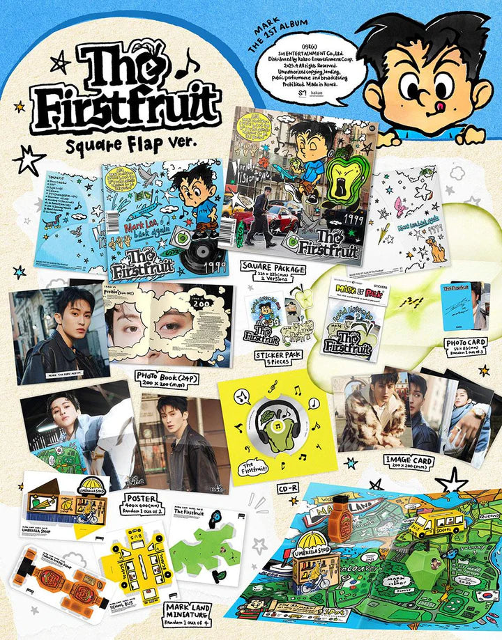 MARK (NCT) - THE FIRSTFRUIT (1st Album) SQUARE FLAP