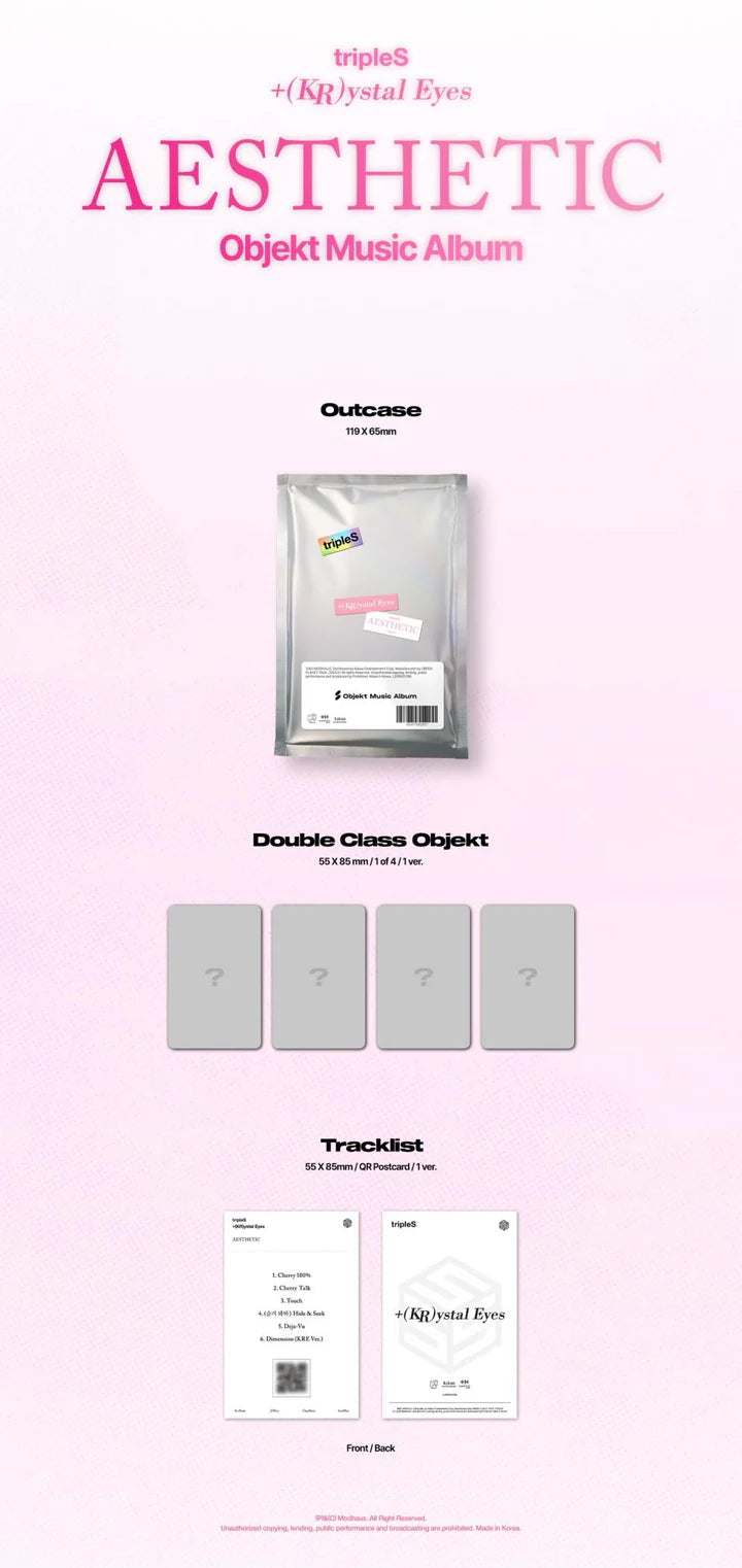 +(KR)YSTAL EYES (TRIPLES) - AESTHETIC (Mini Album) OBJEKT MUSIC ALBUM