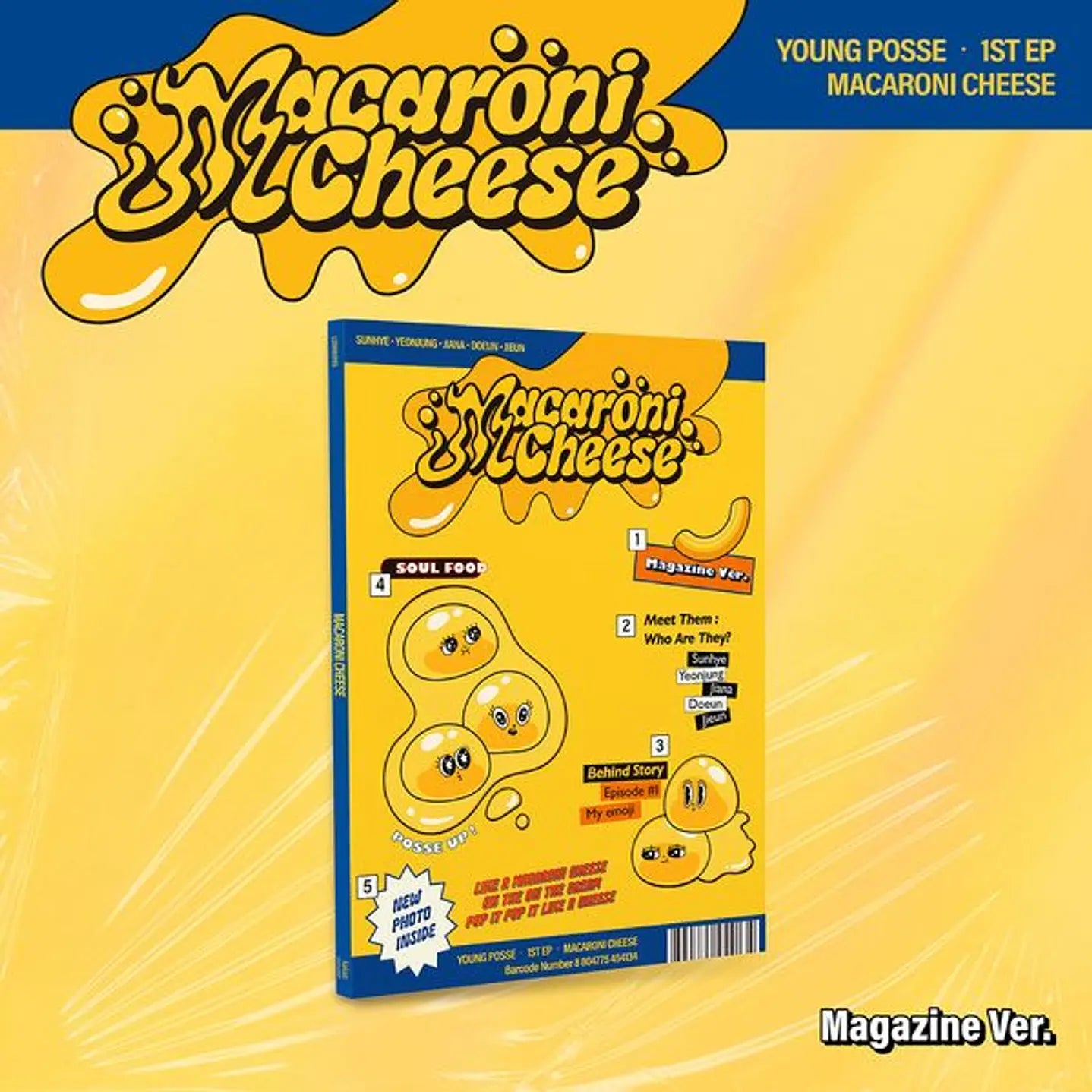 YOUNG POSSE - MACARONI CHEESE (1st Mini Album) MAGAZINE