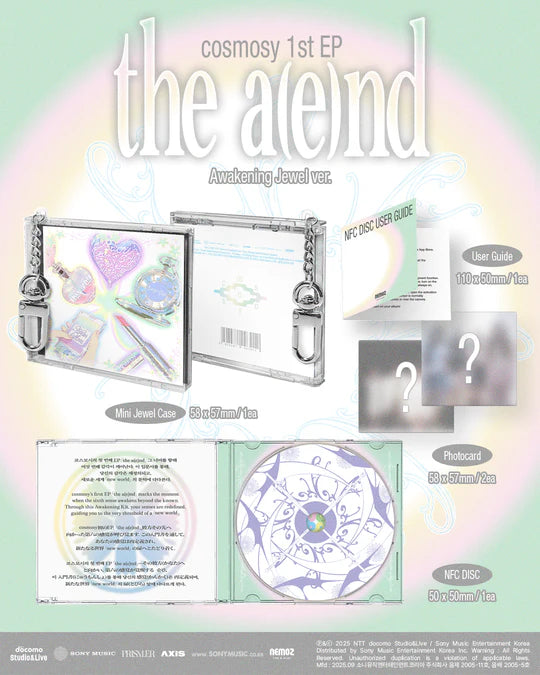 COSMOSY - THE A(E)ND (1st EP Album) NFC Mini JEWEL Version
