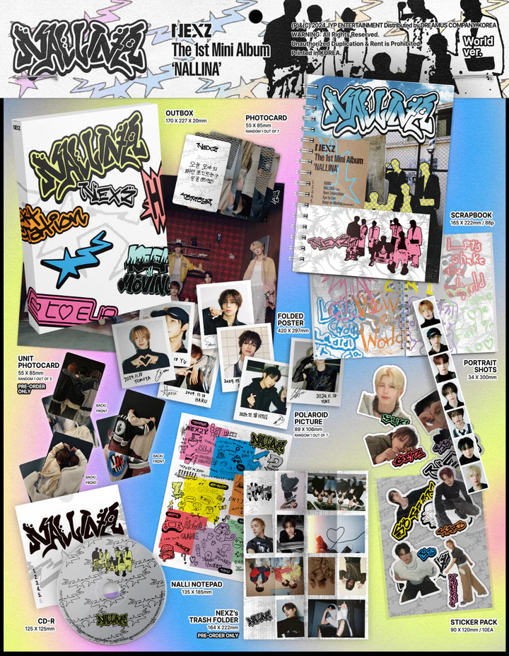 NEXZ - NALLINA (1st Mini Album) WORLD LIMITED