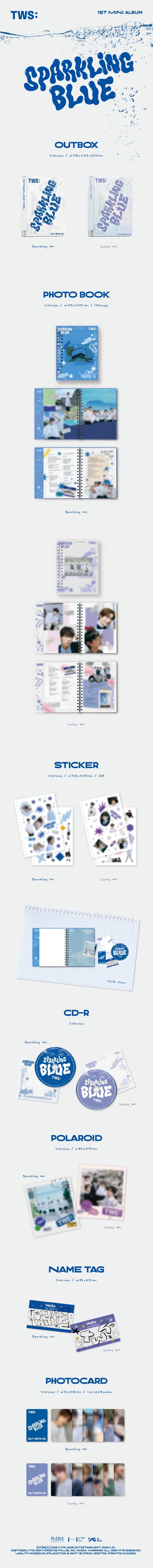 TWS - SPARKLING BLUE (1st Mini Album) Target exclusive