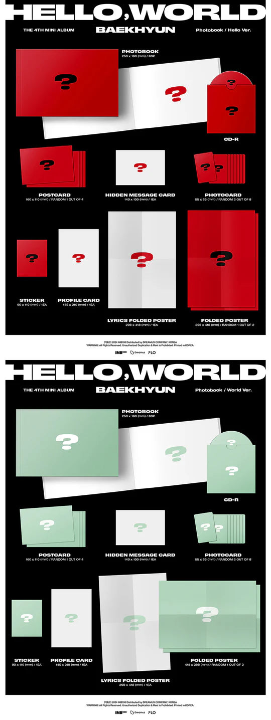 BAEKHYUN (EXO) - HELLO, WORLD (4th Mini Album)