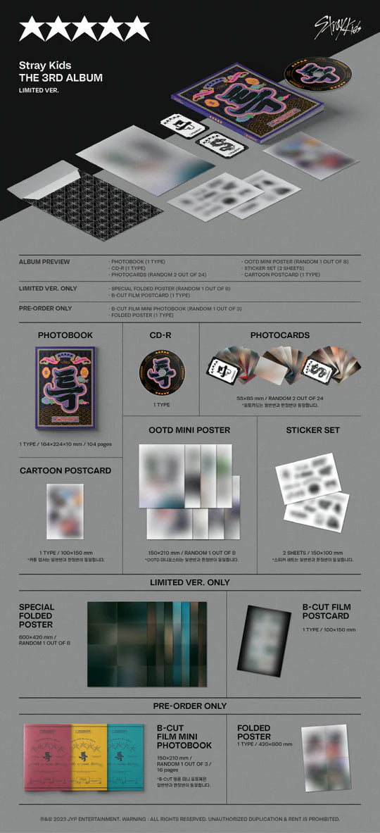 STRAY KIDS - ★★★★★ (5-STAR) (3rd Album) LIMITED Version