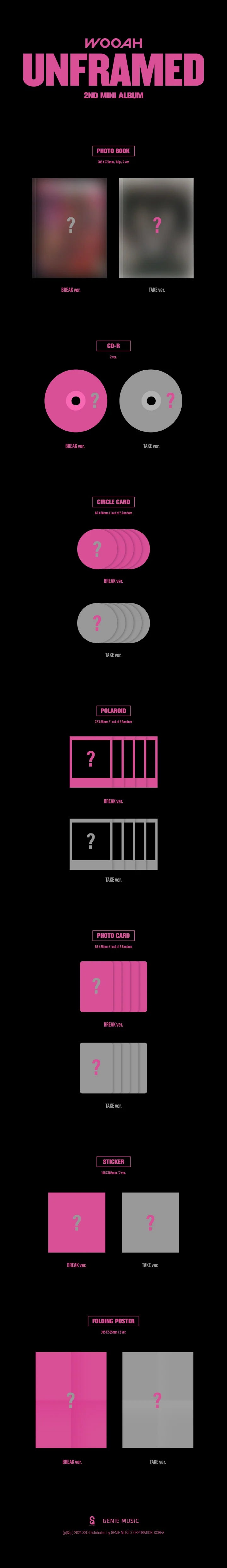 WOO!AH! - UNFRAMED (2nd Mini Album)