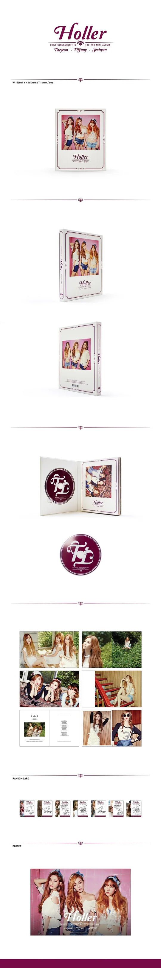 GIRLS' GENERATION TTS - HOLLER (2nd Mini Album)
