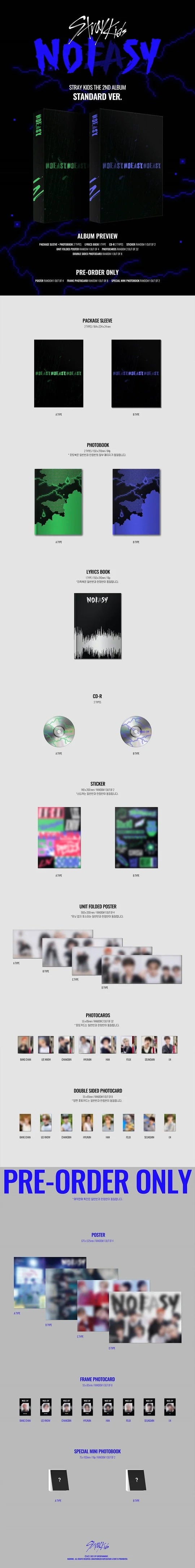 STRAY KIDS - NOEASY (2nd album)