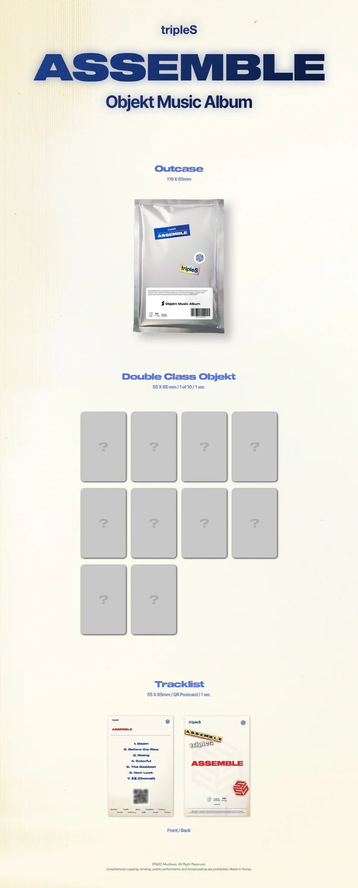 TRIPLES - ASSEMBLE OBJEKT MUSIC ALBUM