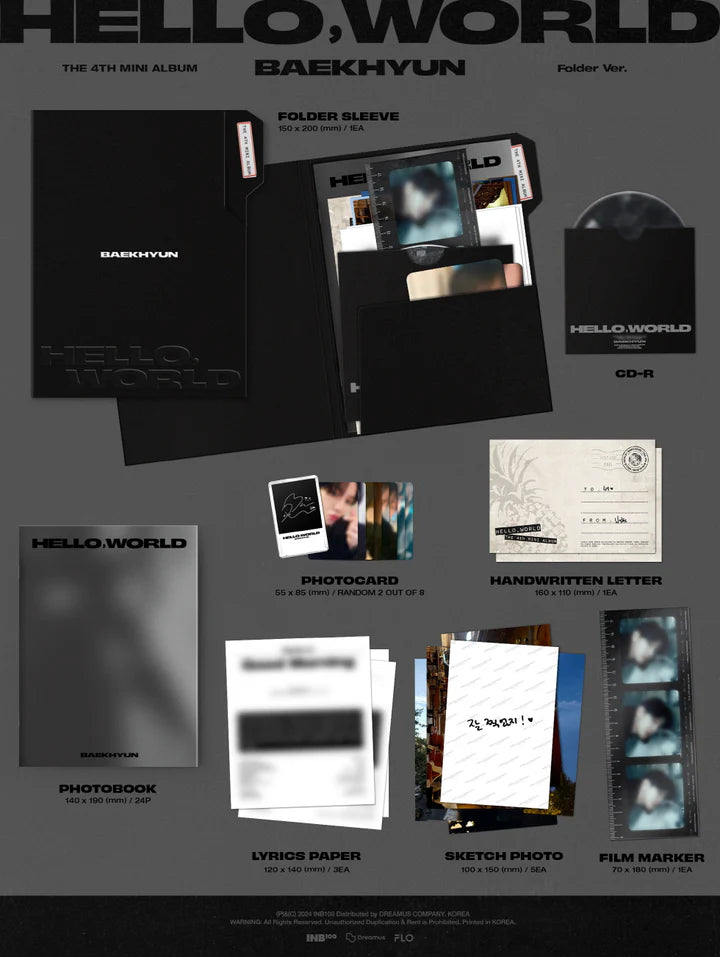 BAEKHYUN (EXO) - HELLO, WORLD (4th Mini Album) FOLDER