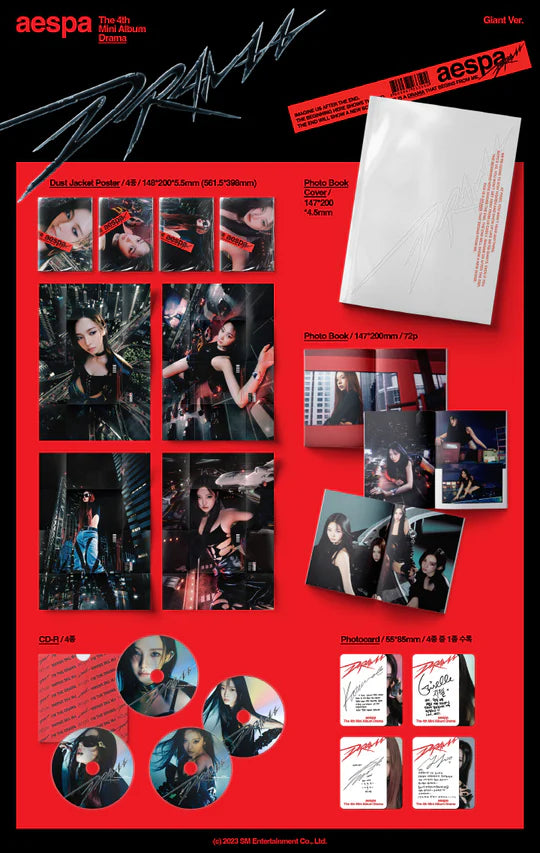 AESPA - Drama (4th Mini Album) GIANT Version