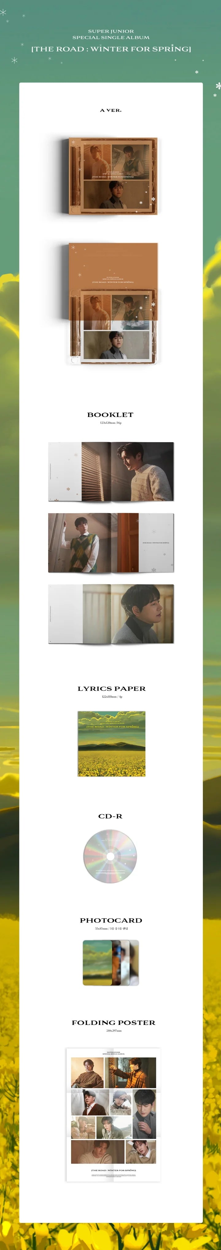 SUPER JUNIOR - The Road : Winter for Spring (Special Single Album)