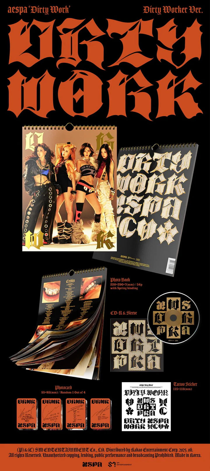 AESPA - DIRTY WORK (Single Album) DIRTY WORKER