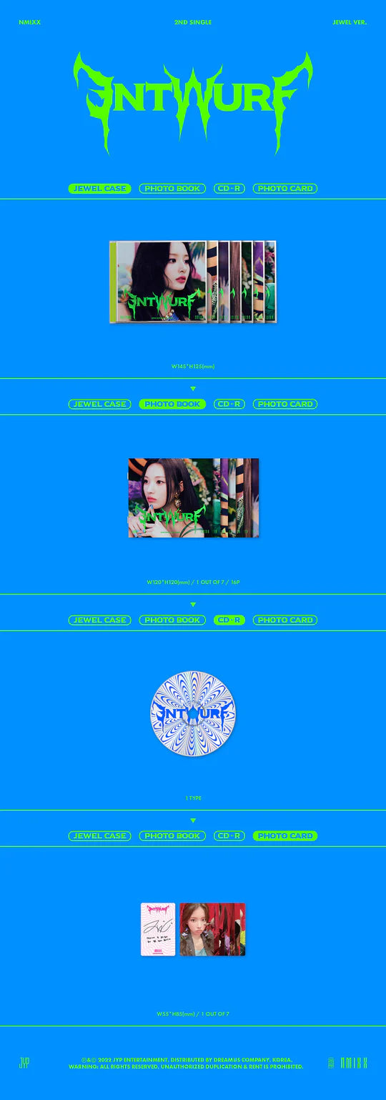 NMIXX - ENTWURF (2nd Single Album) JEWEL CASE