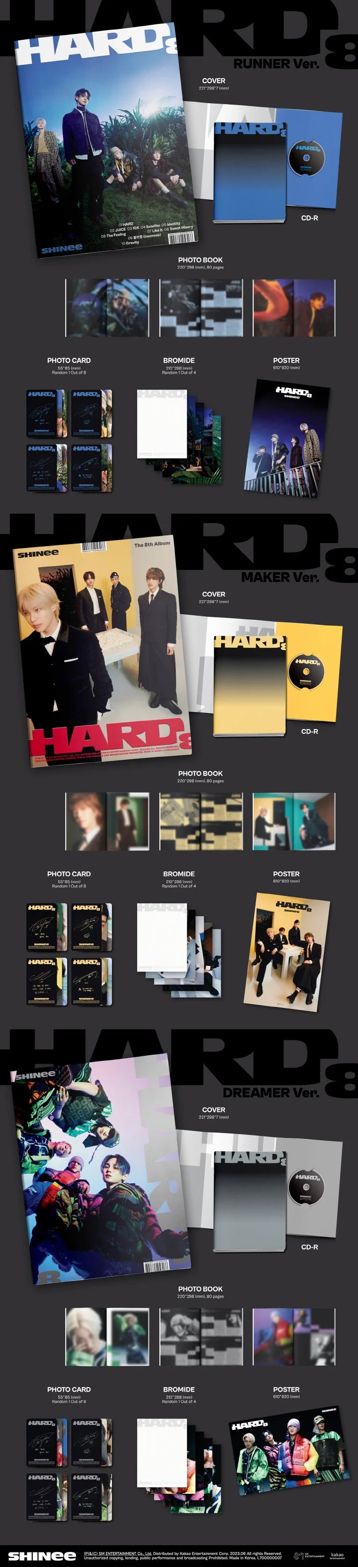 SHINEE - HARD (8th Album) PHOTOBOOK