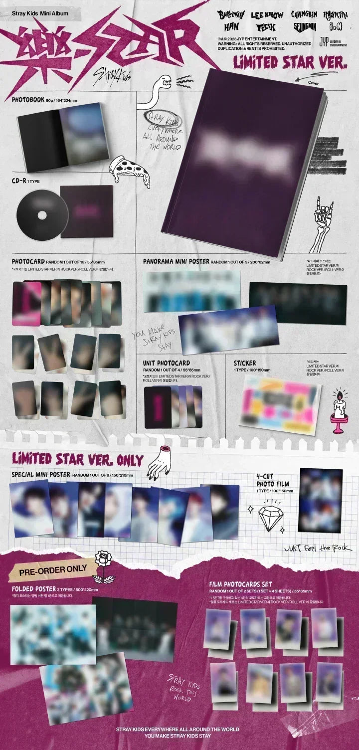 STRAY KIDS - 樂-STAR / ROCK-STAR (Mini Album) (LIMITED STAR Version)
