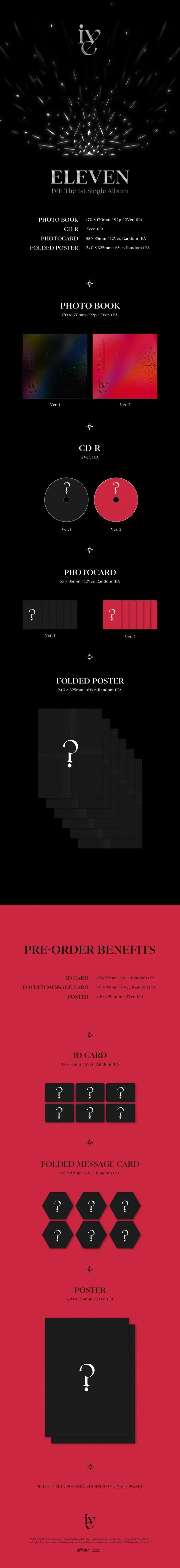 IVE - ELEVEN (1st Single Album)