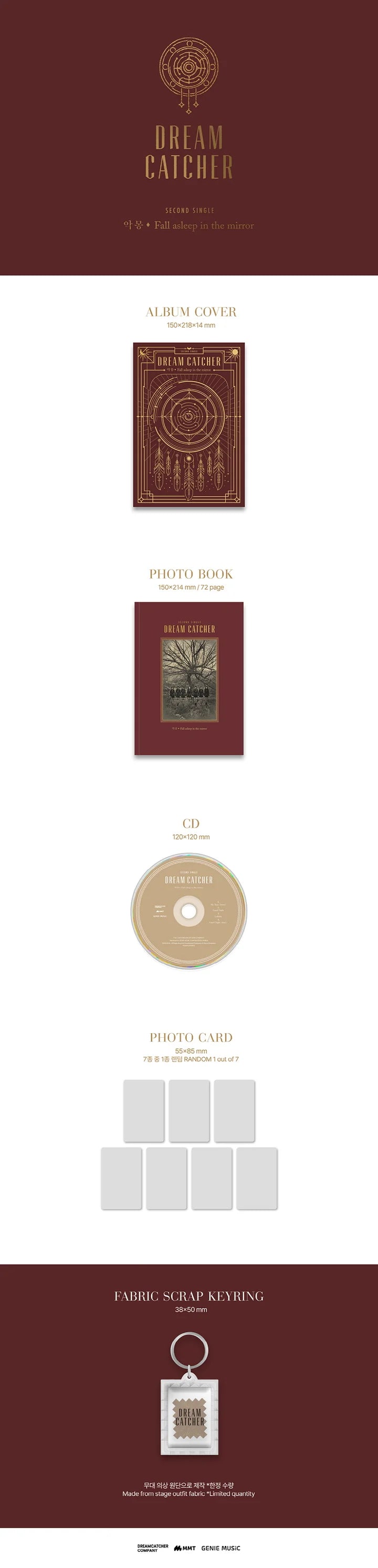 DREAMCATCHER - NIGHTMARE : FALL ASLEEP IN THE MIRROR (2nd Single Album)