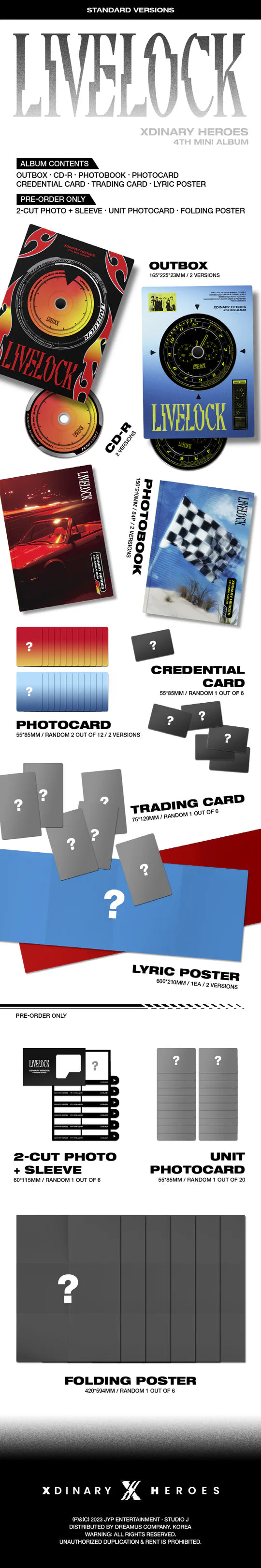 XDINARY HEROES - Livelock (4th Mini Album)