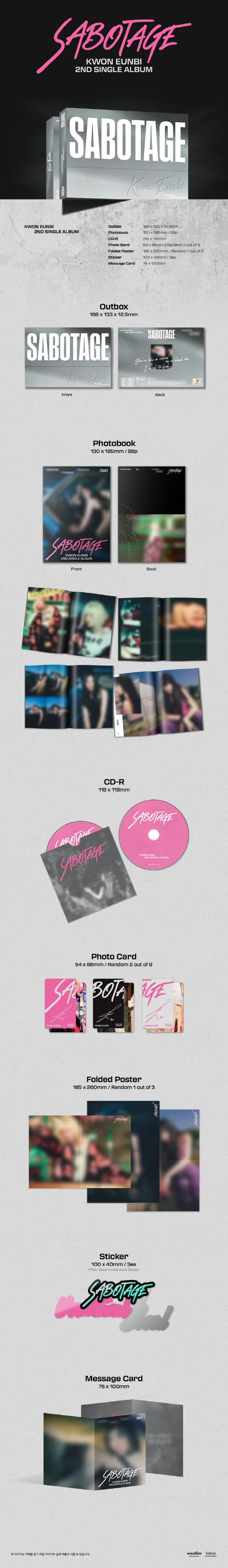 KWON EUN BI - SABOTAGE (2nd Single Album)