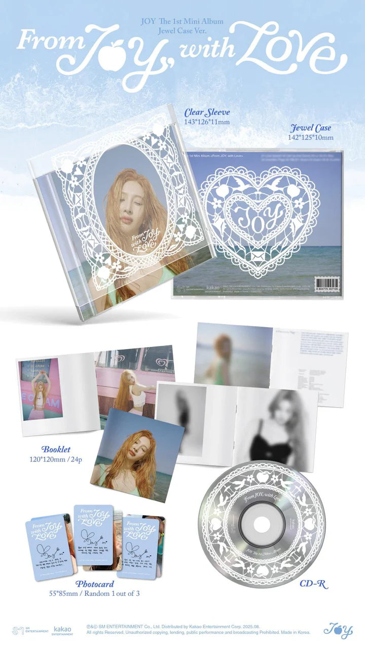 JOY (RED VELVET) - FROM JOY, WITH LOVE (1st Mini Album) JEWEL CASE