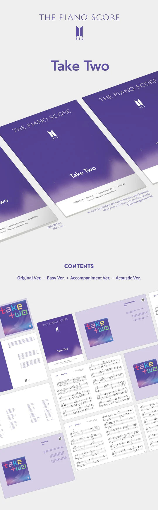 BTS - TAKE TWO THE PIANO SCORE