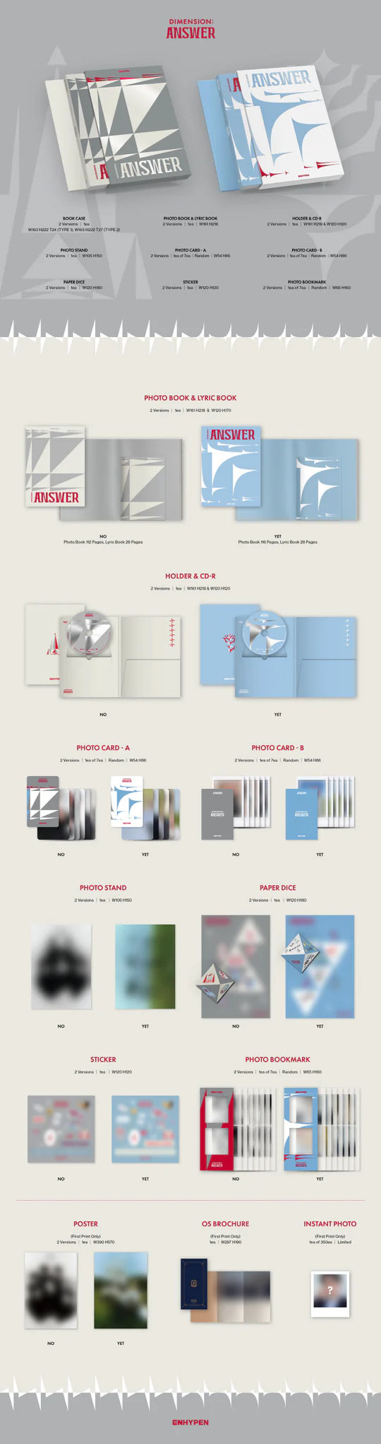 ENHYPEN - DIMENSION : ANSWER (1st Studio Repackage Album)