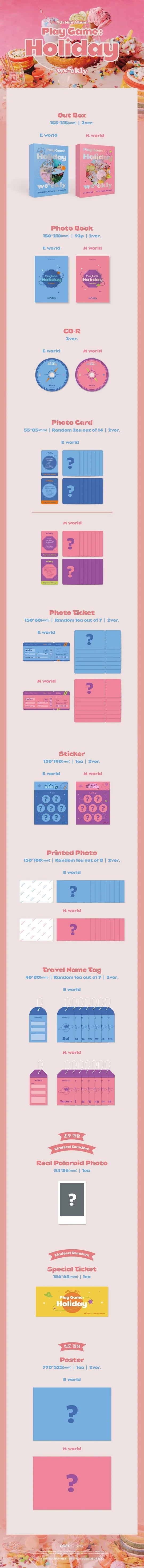 WEEEKLY - PLAY GAME : HOLIDAY (4th Mini Album)