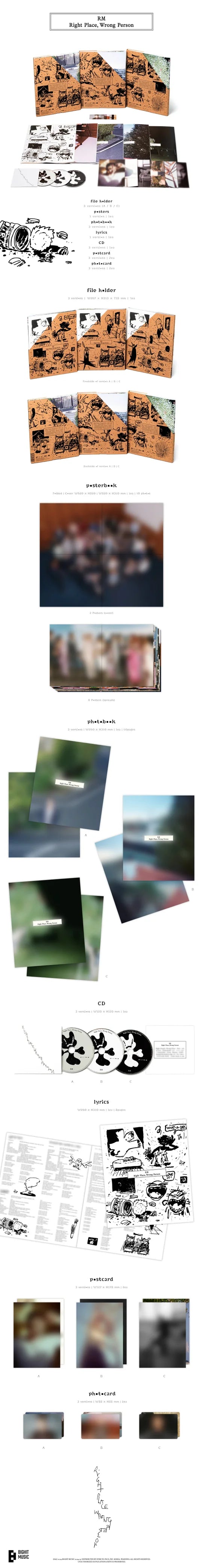 RM (BTS) - Right Place, Wrong Person Vol.2 (Target exclusive)