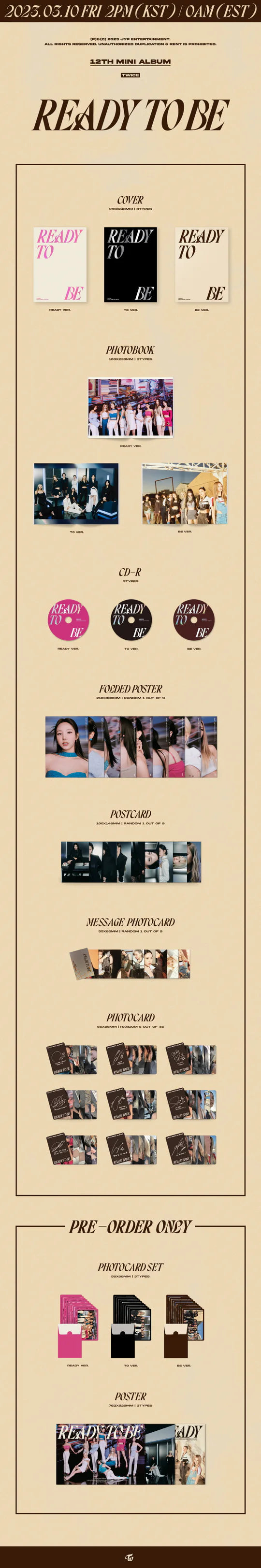 TWICE - READY TO BE (12th Mini Album)