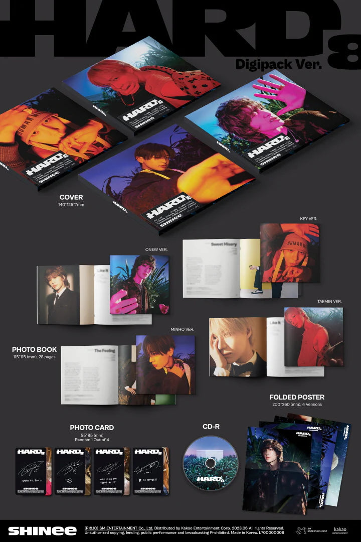 SHINEE - HARD (8th Album) DIGIPACK