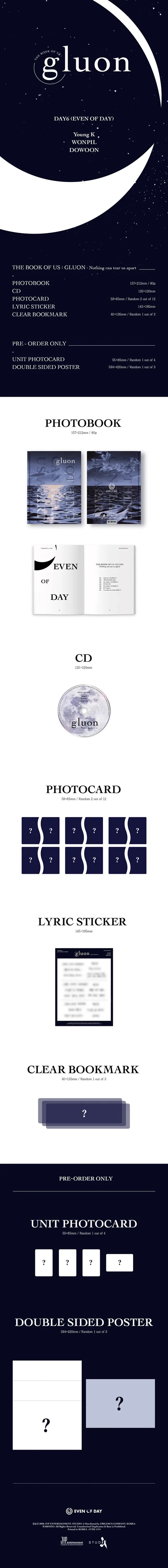 DAY6 (Even Of Day) - The Book Of Us:Gluon (1st Mini Album)