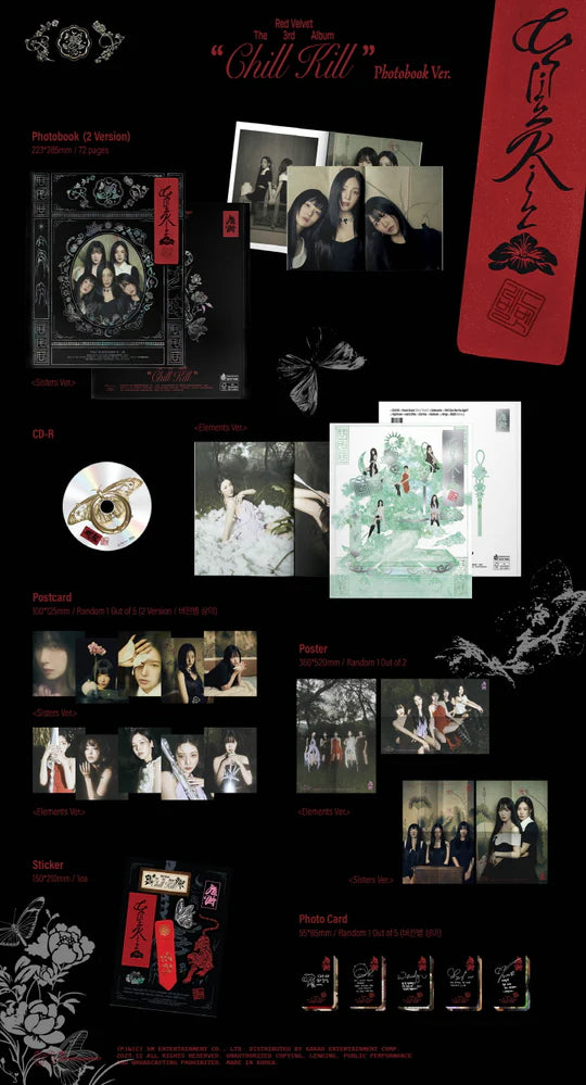 RED VELVET - CHILL KILL (3rd Album) PHOTO BOOK Version