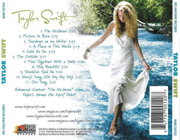 TAYLOR SWIFT - Taylor swift CD