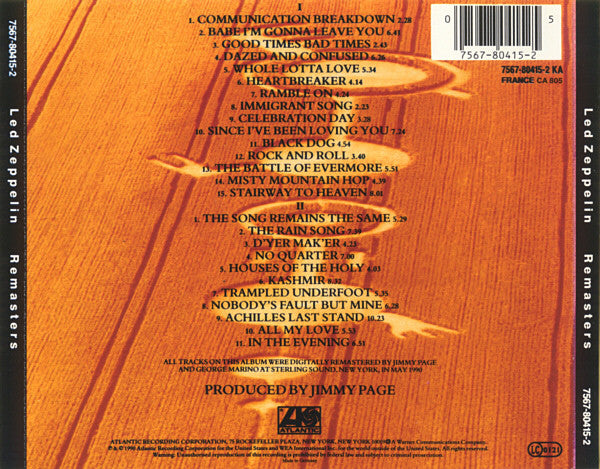 LED ZEPPELIN – Remasters CD