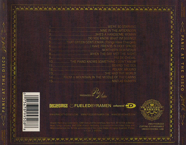 PANIC! AT THE DISCO - Pretty. odd. CD