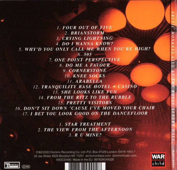 ARCTIC MONKEYS - Live At The Royal Albert Hall CD