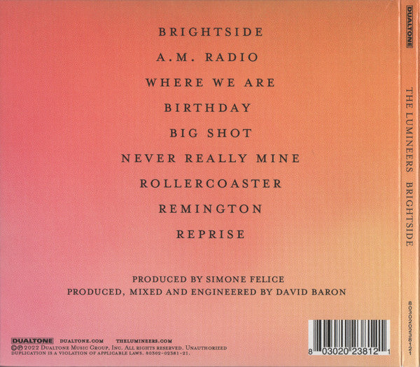 THE LUMINEERS - Brightside CD (Target exclusive)