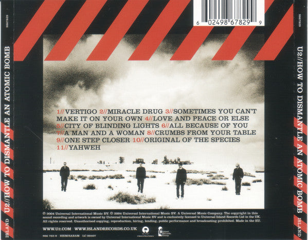 U2 - How to dismantle an atomic bomb CD