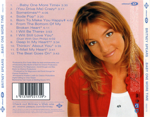 BRITNEY SPEARS - Baby one more time CD