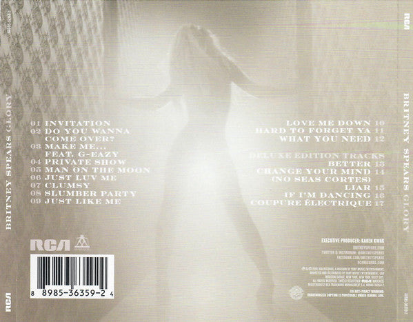 BRITNEY SPEARS - Glory CD