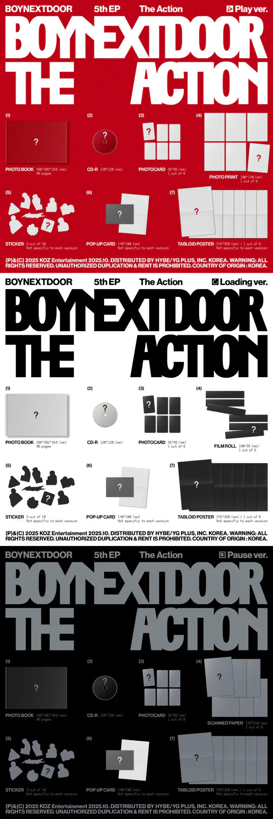 BOYNEXTDOOR - The Action (5th EP Album)