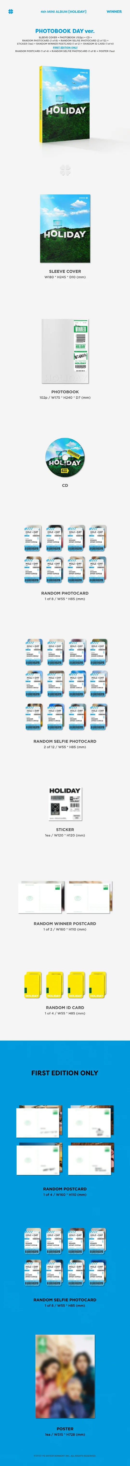 WINNER - HOLIDAY (4th Mini Album)