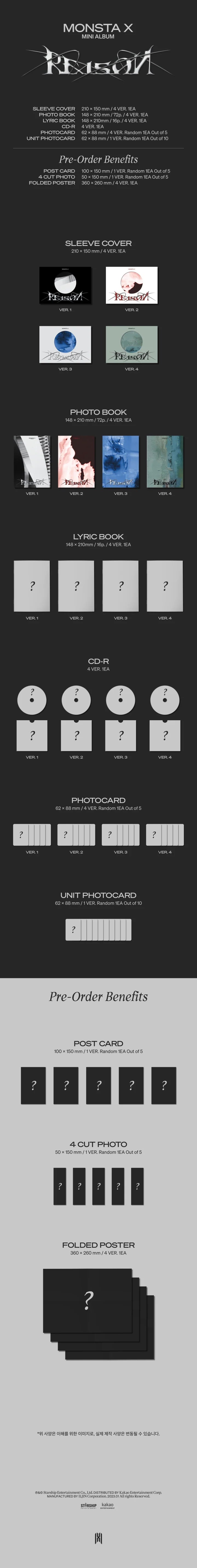 MONSTA X - REASON (12th Mini Album)
