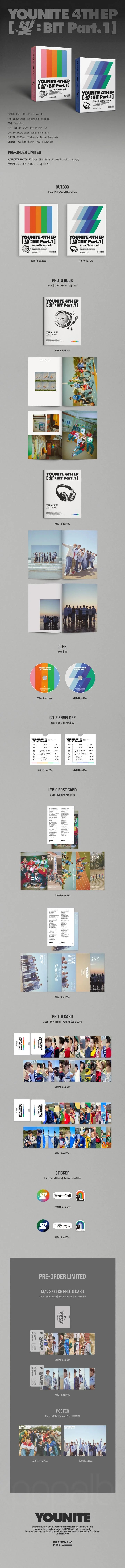 YOUNITE - LIGHT : BIT Part.1 (4th EP Album)