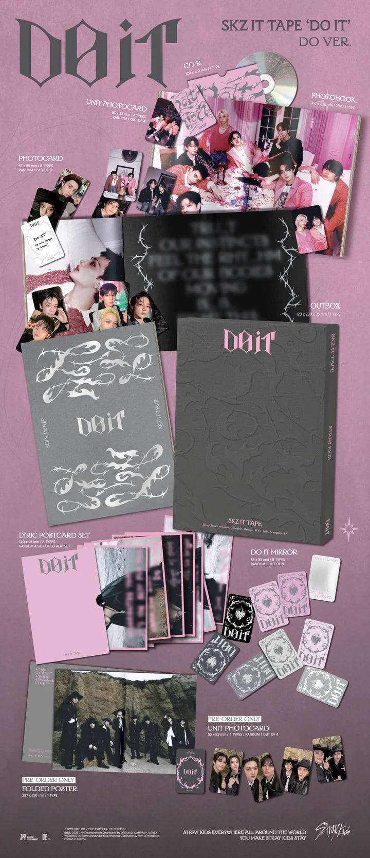 STRAY KIDS - DO IT SKZ IT TAPE DO Version