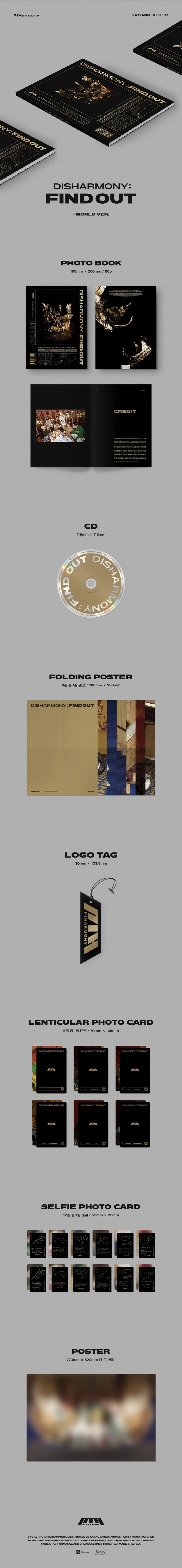 P1HARMONY - DISHARMONY : FIND OUT (3rd Mini Album)