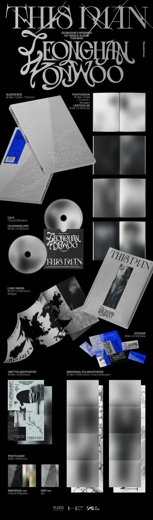 JEONGHAN X WONWOO (SEVENTEEN) - THIS MAN (1st Single Album)