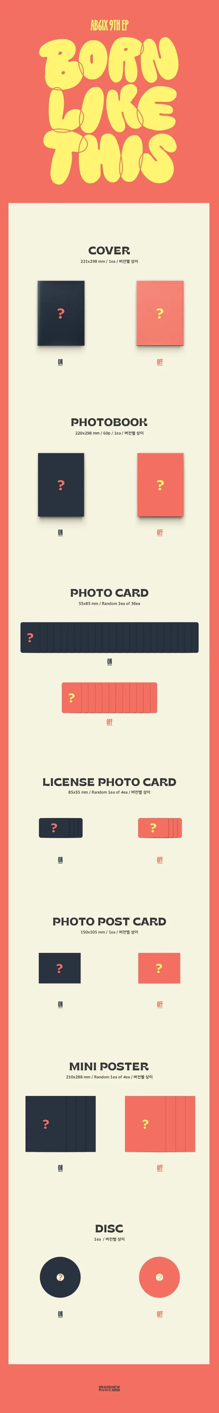 AB6IX - BORN LIKE THIS (9th EP Album)